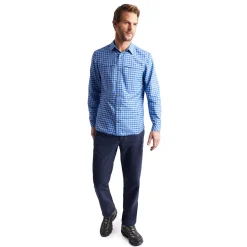 Men'S Zenith Long Sleeve Shirt Ridge Blue Check