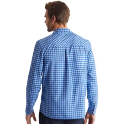Men'S Zenith Long Sleeve Shirt Ridge Blue Check