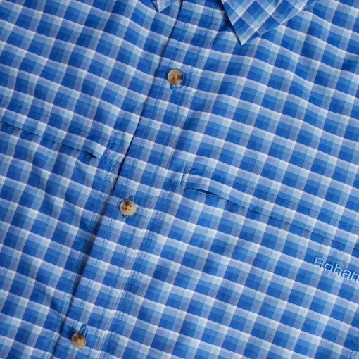 Men'S Zenith Long Sleeve Shirt Ridge Blue Check