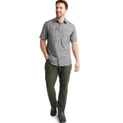 Men'S Zenith Short Sleeve Shirt Carbon Check