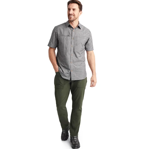 Men'S Zenith Short Sleeve Shirt Carbon Check