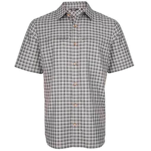 Men'S Zenith Short Sleeve Shirt Carbon Check