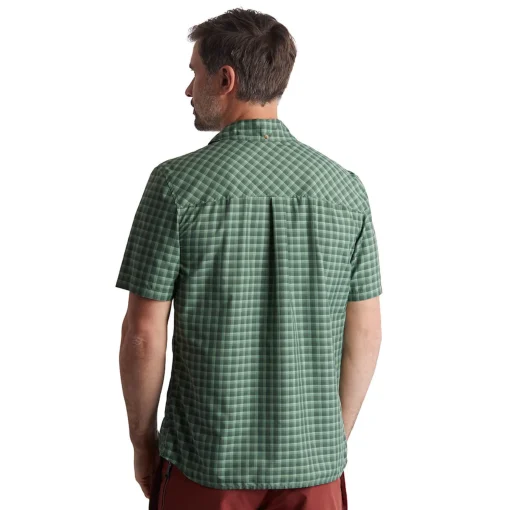 Men'S Zenith Short Sleeve Shirt Flint Green Check