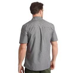 Men'S Zenith Short Sleeve Shirt Carbon Check