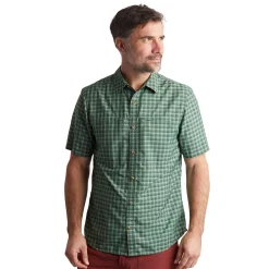 Men'S Zenith Short Sleeve Shirt Flint Green Check