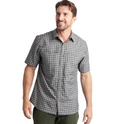Men'S Zenith Short Sleeve Shirt Carbon Check