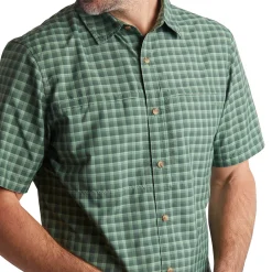 Men'S Zenith Short Sleeve Shirt Flint Green Check
