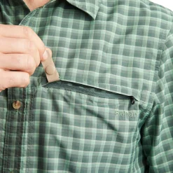 Men'S Zenith Short Sleeve Shirt Flint Green Check