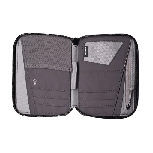 Rfid Protected Mini Document Wallet Ii Pewter