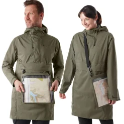 Tamar Overhead Waterproof Poncho Park Green