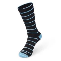Women'S Alltime Socks Black/Teal Stripe
