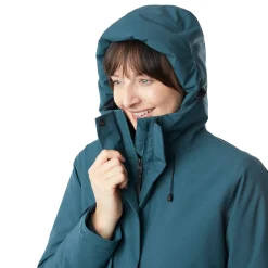 Women'S Aran Waterproof Jacket Teal Blue