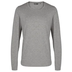 Women'S Basis Long Sleeve T Mid Grey Marl