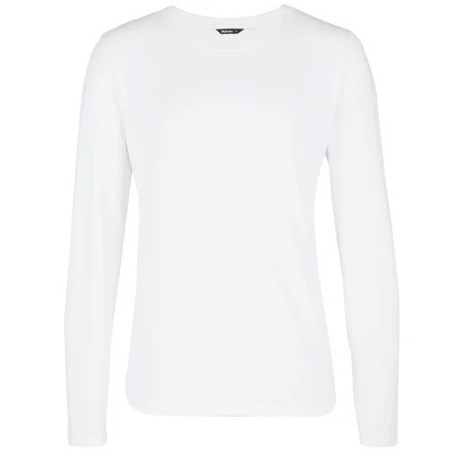 Women'S Basis Long Sleeve T White