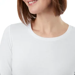 Women'S Basis Long Sleeve T White