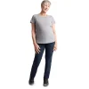 Women'S Basis Short Sleeve T Mid Grey Marl