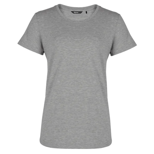 Women'S Basis Short Sleeve T Mid Grey Marl