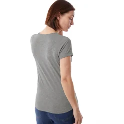 Women'S Basis Short Sleeve T Mid Grey Marl