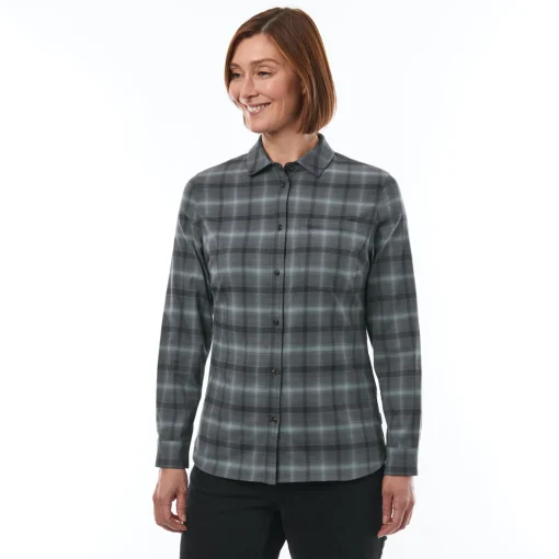 Women'S Beaufort Long Sleeve Shirt True Navy Check