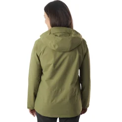 Women'S Brecon Waterproof Jacket Heath Green