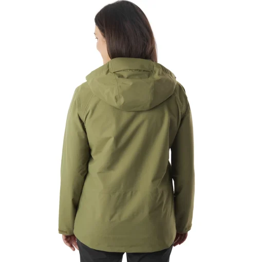 Women'S Brecon Waterproof Jacket Heath Green