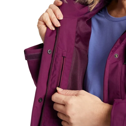 Women'S Brecon Waterproof Jacket Plum Purple