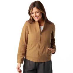 Women'S Brisa Linen Jacket Desert Ochre
