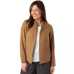 Women'S Brisa Linen Jacket Desert Ochre