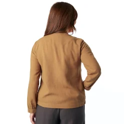 Women'S Brisa Linen Jacket Desert Ochre