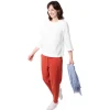 Women'S Brisa Linen Short Sleeve Top White
