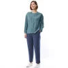 Women'S Brisa Linen Trousers Ocean Blue