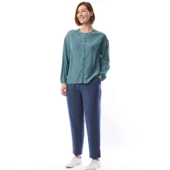 Women'S Brisa Linen Trousers Ocean Blue
