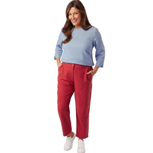 Women'S Brisa Linen Trousers Coast Red