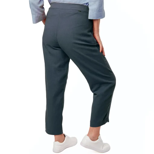 Women'S Brisa Linen Trousers Ocean Blue