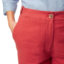 Women'S Brisa Linen Trousers Coast Red