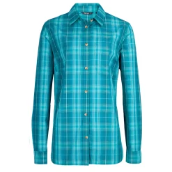 Women'S Coast Long Sleeve Shirt Deep Teal/Cove Check