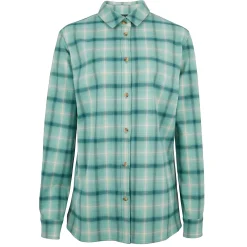 Women'S Cove Long Sleeve Shirt Venice Green Check