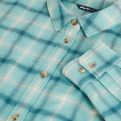 Women'S Cove Long Sleeve Shirt Venice Green Check