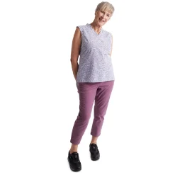 Women'S District Cropped Trousers Haze Purple
