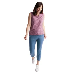 Women'S District Cropped Trousers Heather Blue