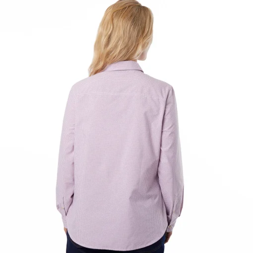 Women'S Eave Long Sleeve Breeze Lilac Gingham