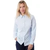 Women'S Eave Long Sleeve Chambray Blue Stripe