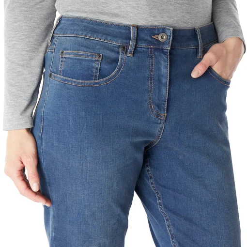 Women'S Flex Classic Fit Stretch Jeans In Mid Denim