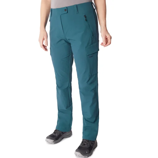 Women'S Glen Cargo Trousers Teal Blue