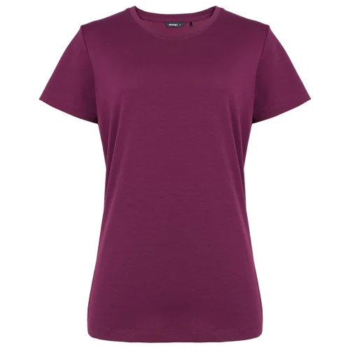Women'S Global Short Sleeve T-Shirt Plum Purple
