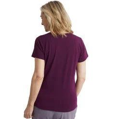 Women'S Global Short Sleeve T-Shirt Plum Purple