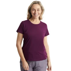 Women'S Global Short Sleeve T-Shirt Plum Purple