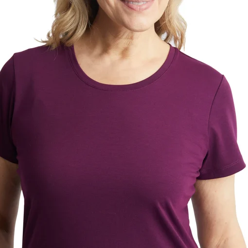 Women'S Global Short Sleeve T-Shirt Plum Purple