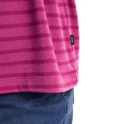 Women'S Harbour Sleeve Top Raspberry Pink Marl Stripe