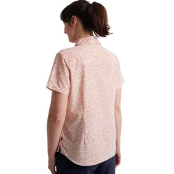 Women'S Marina Short Sleeve Shirt Dusk Orange Print